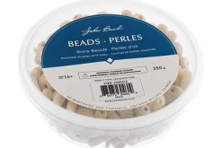 Carved Bone Bead Mix, Black, 250g