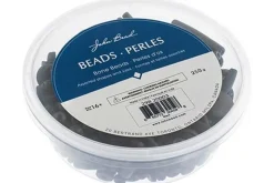 Carved Bone Bead Mix, Natural, 250g