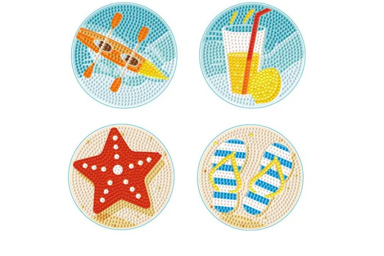 Cats Coasters Diamond Painting Kit 4pc