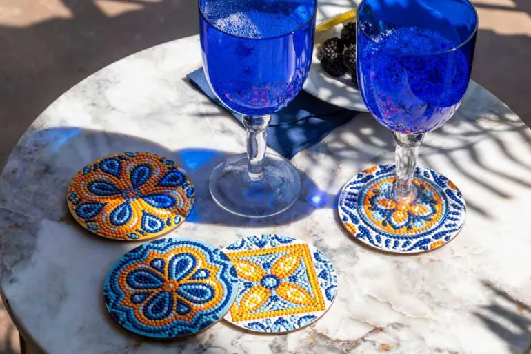 Cats Coasters Diamond Painting Kit 4pc