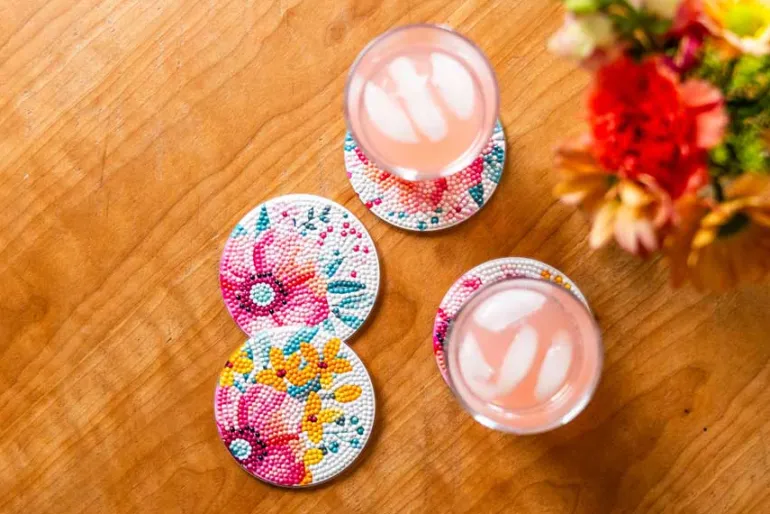 Cats Coasters Diamond Painting Kit 4pc