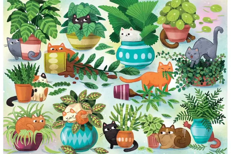 Cats vs. Plants – 500 Piece Puzzle