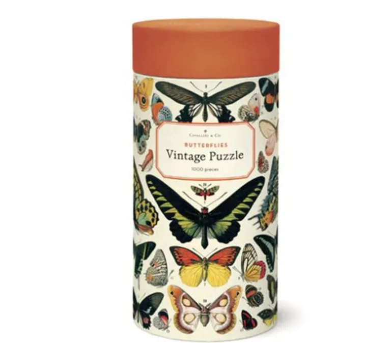 Cavallini Puzzle – Vintage Entomology Butterflies – 1000 Piece