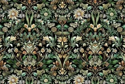 Cedar & Sage Animal Patches Panel in Oat 36-inches by 44-inches