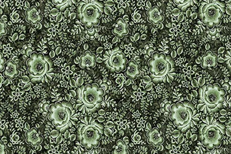 Cedar & Sage Animal Patches Panel in Oat 36-inches by 44-inches