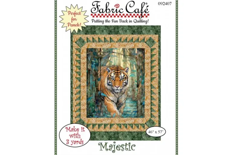 Cedar & Sage Animal Patches Panel in Oat 36-inches by 44-inches