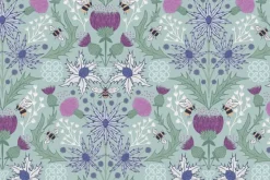 Celtic Summer Highland Cow Toss & Check on Cream