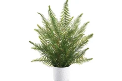 10.5″ Cement Wicker-Pattern Planter, Rustic
