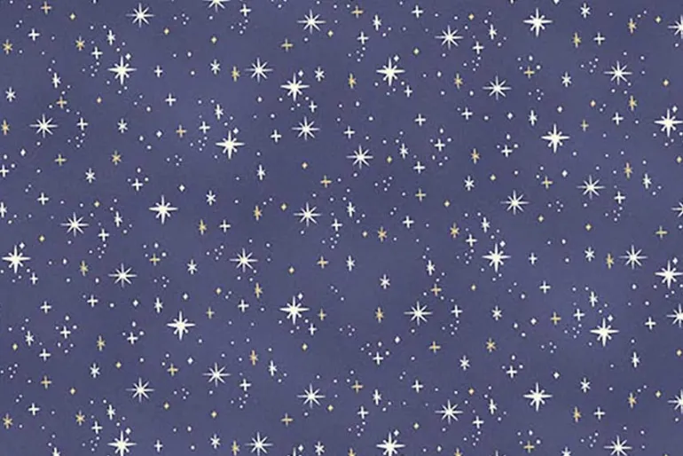 Charmed Twilight Cats and Moons on Blue