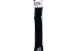 Chenille Stems – 6mm 12″ – 25pc. – Black