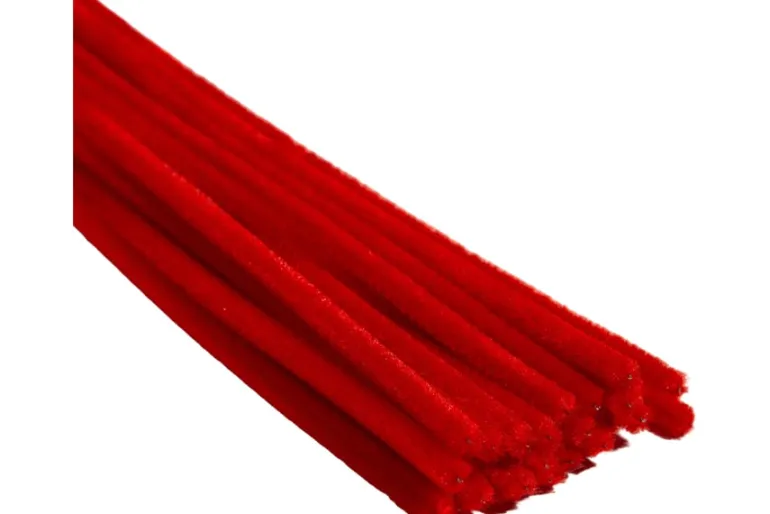 Chenille Stems – 6mm 12″ – 25pc. – Red