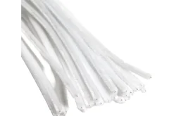 Chenille Stems – 6mm 12″ – 25pc. – White