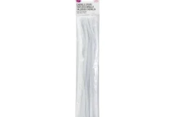 Chenille Stems – 6mm 12″ – 25pc. – White