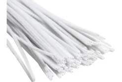 Chenille Stems – 6mm 12″ – 25pc. – White