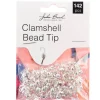 Clamshell Bead Tip – Silver 142 pcs