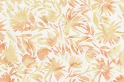 Claret Batks Etched Petals Cream on Red