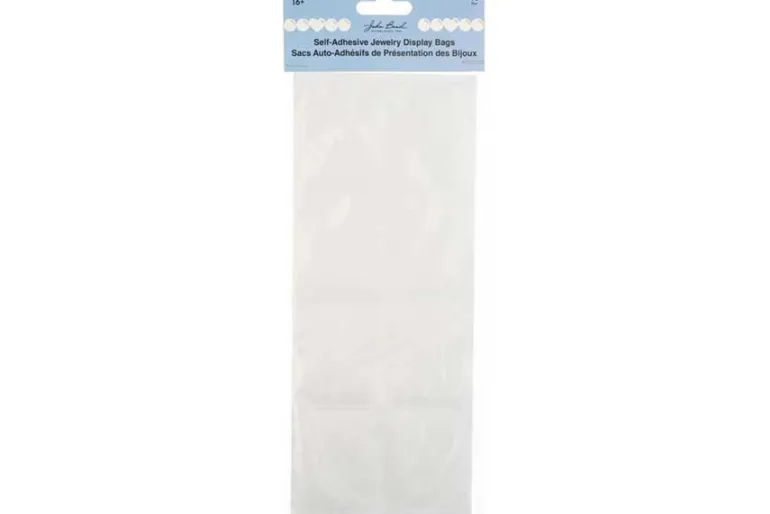 Clear Self-Sealing Jewelry Display Bags, 6.5x5cm, 40 Count