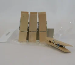 Clothespins – 4 Count – Natural – 2.75-inch