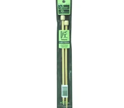 Clover Bamboo Knitting Needle – Single Point – 9-inch – Size 10