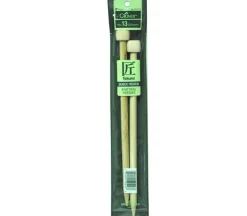Clover Bamboo Knitting Needle – Single Point – 9-inch – Size 13