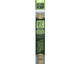 Clover Bamboo Knitting Needle – Double Point – 5 Piece – 7-inch – Size 2
