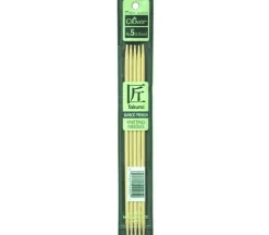 Clover Bamboo Knitting Needle – Double Point – 5 Piece – 7-inch – Size 5