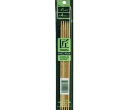 Clover Bamboo Knitting Needle – Double Point – 5 Piece – 7-inch – Size 4