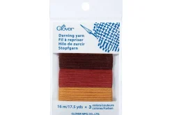 Clover Darning Yarn Grey/Dark Grey/Black
