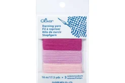 Clover Darning Yarn Grey/Dark Grey/Black