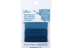 Clover Darning Yarn Grey/Dark Grey/Black