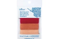 Clover Darning Yarn Grey/Dark Grey/Black