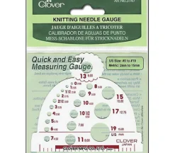 Clover Knitting Needle – Gauge Size 0-19