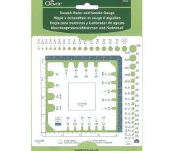 Clover Swatch Ruler and Needle Gauge