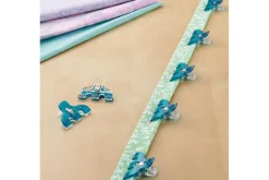 Clover Triple Wide Wonder Clips 12ct Blue