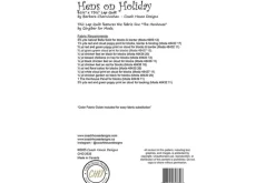 Coachhouse Designs Hens on Holiday Quilt Sewing Pattern