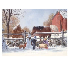 Cobble Hill Puzzle Tray Chestnut and Acorn – 35 Piece