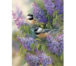 Cobble Hill Puzzle Tray Chickadee Duo – 35 Piece