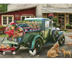 Cobble Hill Puzzle Tray Green Grocer – 35 Piece