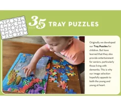 Cobble Hill Puzzle Tray Horses in the Field – 35 Piece