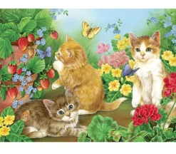 Cobble Hill Puzzle Tray Kitten Playtime – 35 Piece