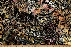 Coffee Shop Batiks Leaves in Pecan