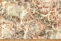Coffee Shop Batiks Leaves in Palomino