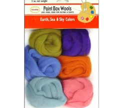 Colonial Needle Paint Box Wools – Earth Sea Sky – 6 Piece