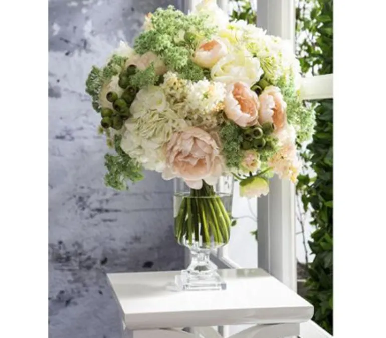28″ Cone Hydrangea Spray, Lime