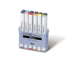 Copic Sketch Marker Set – Basic 12 Piece