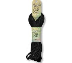 Cora’s Cotton Craft Cord – Black – 2mm – 100 feet