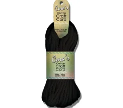 Cora’s Cotton Craft Cord – Black – 4mm – 75 feet