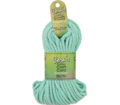 Cora’s Cotton Craft Cord – Mint Green – 4mm – 75-feet