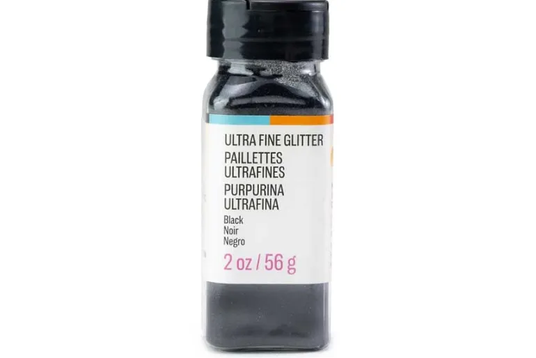 CousinDIY Extra Fine Glitter 2oz-Black