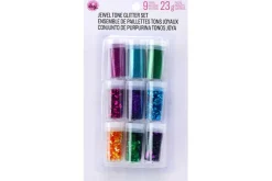 CousinDIY Glitter Assortment 9/Pkg-Primary Colors
